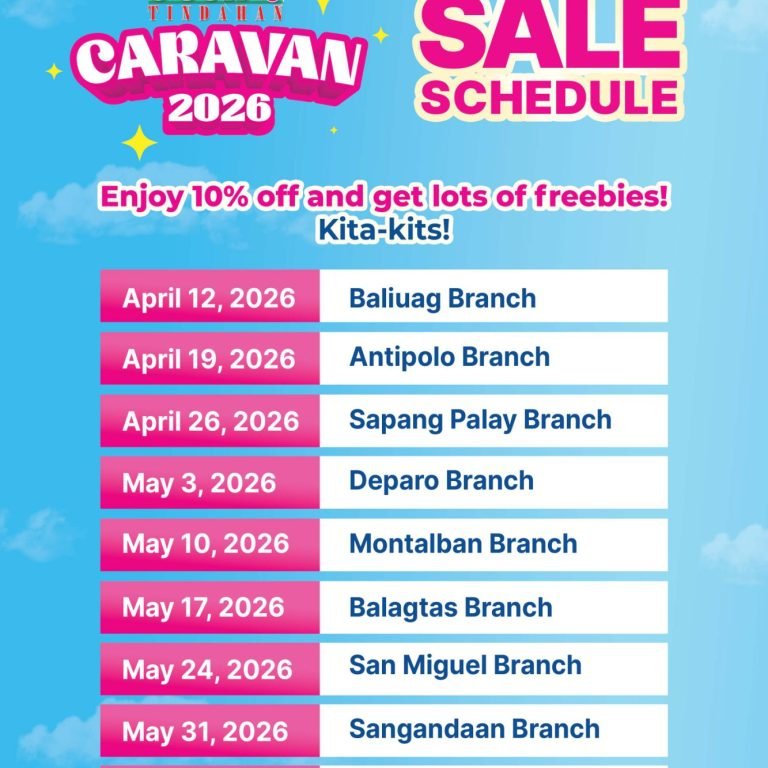Suking Tindahan Caravan Sale Schedule